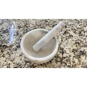 8 Inch Natural Stone Mortar and Pestle Unbranded